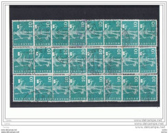 SVIZZERA:  1960  DEFINITIVA  - 10 C. VERDE  BLU  US. -  RIPETUTO  24  VOLTE  -  YV/TELL. 644 - Used Stamps