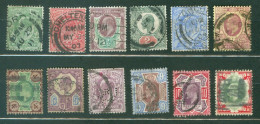 Grande Bretagne   Yvert  106/117  Ob   TB  Et B/TB   - Used Stamps