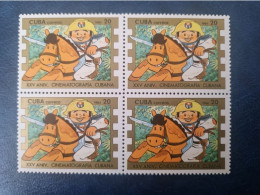 CUBA  NEUF   1984   INDUSTRIA  CINEMATOGRAFICA  CUBANA  //  PARFAIT  ETAT  //  1er  CHOIX  // Bloc De 4 - Unused Stamps