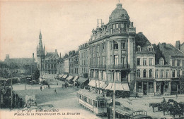 FRANCE - Tourcoing - Vue Sur La Place De La République Et La Bourse - Animé - Carte Postale Ancienne - Tourcoing