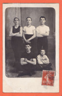 04766 / ⭐ ◉ ♥️ Carte-Photo Acrobates De L' Equipe Du SOLEIL à Alfred GROETZINGERE Groetzinger 36 Rue Milton Paris - Gymnastique