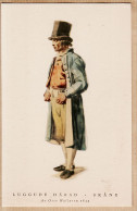 04597 / Svenska Folkdräkter LUGGUDE HÄRAD SKÄNE Av Otto Wallgren 1839 Suède Costume Régional Folkorique Sweden Svensk  - Schweden