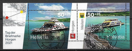 2021 Schweiz Mi.Bl. 80 FD- Used  Tag Der Briefmarke Horgen 2021 - Gebraucht