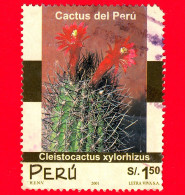 PERU - Usato - 2001 - Cactus - Fiori  - Cleistocactus Xylorhizus - 1.50 - Vedi ... - Perú