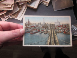 Lower Manhattan From Brooklyn Bridge Tower New York City - Otros Monumentos Y Edificios