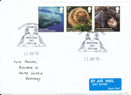 Great Britain Cover Sent To Germany Baltasound Unst 11-1-2010 BRITAIN'S MOST NORTHERLY POST OFFICE Shetland - Cartas & Documentos