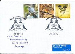 Great Britain Cover Sent To Germany Baltasound Unst 26-9-2012 BRITAIN'S MOST NORTHERLY POST OFFICE Shetland - Cartas & Documentos