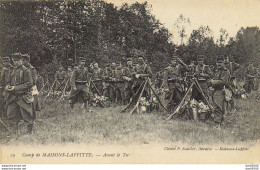 RARE 78 CAMP DE MAISONS LAFFITTE AVANT LE TIR - Maniobras