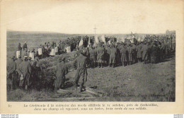 LA CEREMONIE A LA MEMOIRE DES MORTS CELEBREE LE 11 OCTOBRE PRES DE GERBEVILLER - Cimiteri Militari