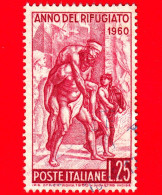 ITALIA - Usato - 1960 - Anno Mondiale Del Rifugiato - La Fuga Di Enea - 25 L. - 1946-60: Oblitérés