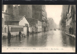 AK Levallois-Perret, Crue De La Seine Janvier 1910, Rue Fazillau  - Floods