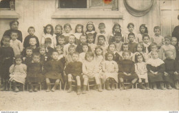 CARTE PHOTO NON IDENTIFIEE REPRESENTANT  UNE PHOTO D'ECOLE ENFANTS ET INSTITUTEURS PHOTO BESSE ROSNY SOUS BOIS - To Identify