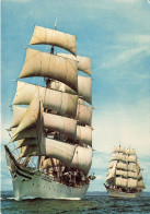 TRANSPORTS - Couleurs De Bretagne - Cliché Erwan Quéméré-Marina - Le Statsraad Lehmkuhl - Carte Postale Ancienne - Segelboote