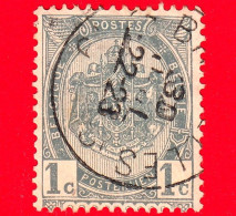 BELGIO - Usato - 1907 - Stemmi Araldici - Coat Of Arms - 1 - 1893-1907 Armarios
