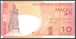 Macau Macao SAR 10 Patacas P-80a 2005 UNC - Macao