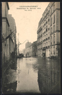 AK Levallois-Perret, Inondations De Janvier 1910, Rue Rivay  - Floods