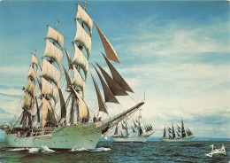 TRANSPORTS - Les Grands Voiliers "Christian Radich" "Statsraad Lehmkuh" Et "Gorge Fock"- Carte Postale Ancienne - Sailing Vessels