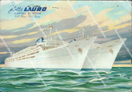 Ad928 Cartolina Marina Italiana Flotta Lauro Genova - Autres & Non Classés