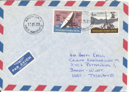 Norway Air Mail Cover Sent To Germany Krossen 13-5-1980 Topic Stamps - Covers & Documents