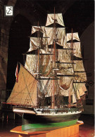 TRANSPORTS - Serie 4a N 27 Historia Del Mar - Gran Modelo De Fragata De Instruccion - Carte Postale Ancienne - Sailing Vessels