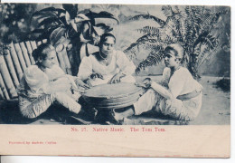 Carte Postale Ancienne Ceylan - Native Music. The Tom Tom - Sri Lanka (Ceylon)