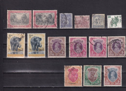 SA03 India Various Stamps With Elephants - Elefanti