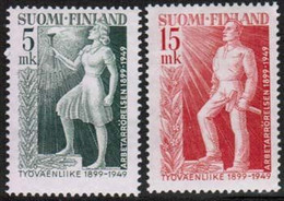 1949 Finland, The Labour Movement 50 Years, Complete Set **. - Neufs