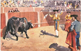 CPA Carte Postale Corrida Illustration De Dean T.  VM79038 - Corridas