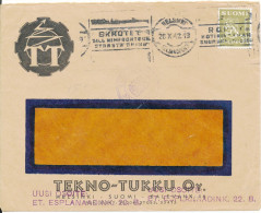 Finland Cover Sent To Sweden 26-10-1942 Single Franked Lion Type Stamp - Briefe U. Dokumente