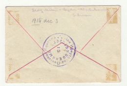 WWI POW Letter Posted 1914 To Hungary - Irkutsk Military Censored B240401 - Briefe U. Dokumente