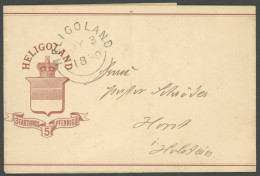 HELGOLAND S 2 BRIEF, 1890, 5 Pf. Braun, Streifband Nach Horst, Feinst, Mi. 200.- - Heligoland