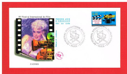 F.D.C - 1996 -  N°3040  - ENV PREMIER JOUR 30-11-1996 - PARIS - FESTIVAL DE CANNES - Y&T - COTE: 3.00€ - 1990-1999