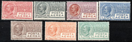 2795. 1.ITALY,1926-1928 #3-9 AIRMAIL SET,MNH,VERY FRESH,KING - Airmail