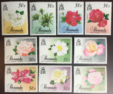 Bermuda 1989 Old Garden Roses Flowers Booklet Stamps MNH - Rose