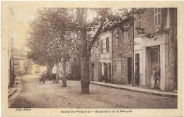 D 83. NANS LES PINS. BOULEVARD DE LA MECQUE.  CARTE ECRITE - Nans-les-Pins