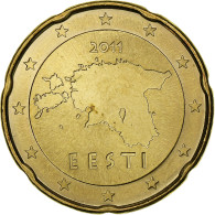 Estonie, 20 Euro Cent, 2011, Vantaa, SPL+, Laiton, KM:65 - Estonie