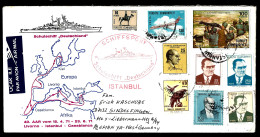 TURQUIE - SCHULSCHIFF DEUTSCHLAND - LIVORNO - ISTANBUL - CASABLANCA - - Covers & Documents