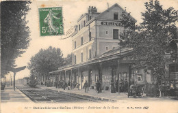 69-BELLEVILLE-SUR-SAÔNE- INTERIEUR DE LA GARE - Belleville Sur Saone