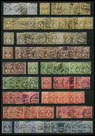 LOTS O,* , 1882-1906, Partie Kreuz über Wertschild, 190 Werte, Teils In Nuancen, Erhaltung Etwas Unterschiedlich, Fundgr - Collections