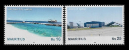 Mauritius(Ile Maurice) 2024 - Inauguration Of Airstrip And Saint James Jetty Of Agalega - 2v MNH Complete Set - Maurice (1968-...)