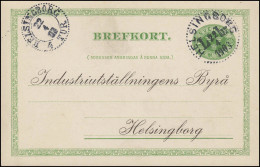 Postkarte P 19 BREFKORT 5 Öre Als Orstkarte HELSINGBORG L 22.4.1903  - Ganzsachen