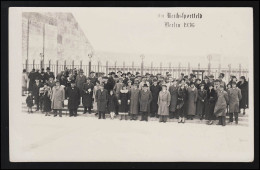 Foto AK Reichssportfeld SSt Olympia Ringe Glocke BERLIN 25.10.1936, Beschriftet - Partidos Politicos & Elecciones