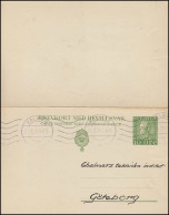 Postkarte P 43 Brevkort König Gustav 10/10 Öre, KALMAR 21.8.1926 - Entiers Postaux