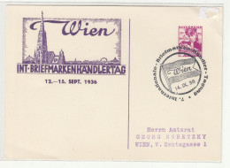 Wien Int. Briefmarkenhändlertag 1936 Illustrated Private Stationery B240401 - Cartoline