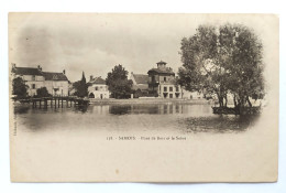 CPA - 77.Samois Sur Seine. Pont De Bois Et La Seine - Samois