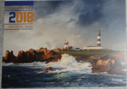 Petit Calendrier  De Poche  2018 Phare Du Créac'h Ouessant - JOS Châteaulin Finistère - Petit Format : 2001-...