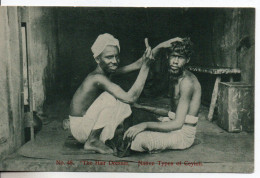 Carte Postale Ancienne Ceylan - The Hair Dresser. Native Types - Coiffeur, Métiers - Sri Lanka (Ceylon)