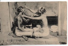 Carte Postale Ancienne Ceylan - Shaving Style - Coiffeur, Barbier, Métiers - Sri Lanka (Ceilán)