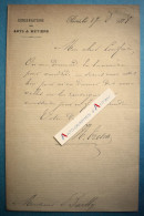 ● L.A.S 1878 Henri Edouard TRESCA Ingénieur Arts Et Métiers Né à Dunkerque - à Son Confrère Bailly - Lettre Autographe - Inventors & Scientists