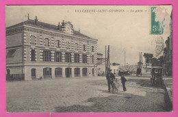 D94 - VILLENEUVE SAINT GEORGES - LA GARE - Cycliste - Enfant - Voiture Ancienne - Calèche - Villeneuve Saint Georges